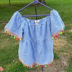 Boho babydoll top